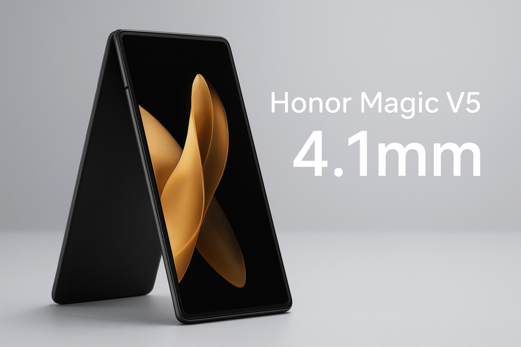 Honor Magic V5 दुनिया का सबसे पतला फोल्डेबल स्मार्टफोन 4.1mm” 